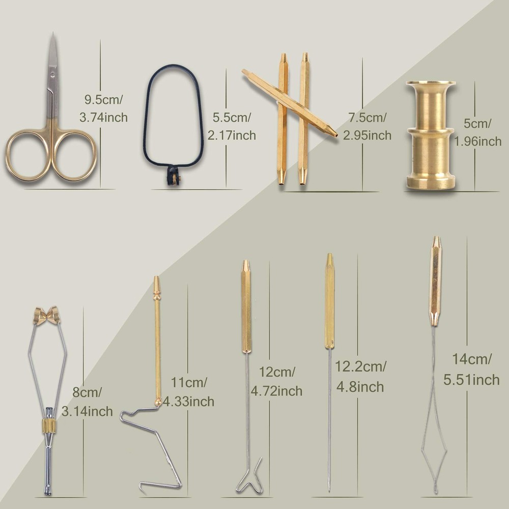 Maxcatch Fly Tying Tools with Neoprene Tool Pouch Kit