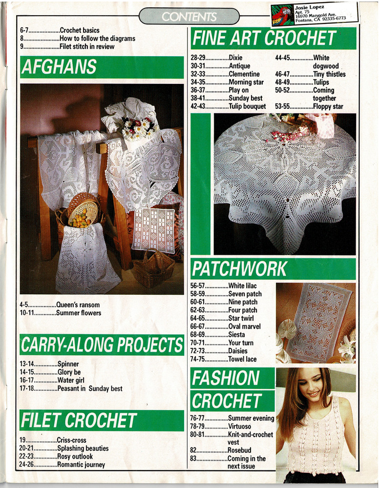 MAGIC CROCHET MAGAZINE AUG 1996 #103