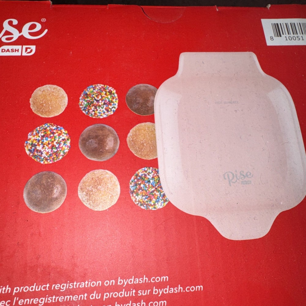 Dash Donut Bite Maker, 9 Donut Bites, Rose NEW