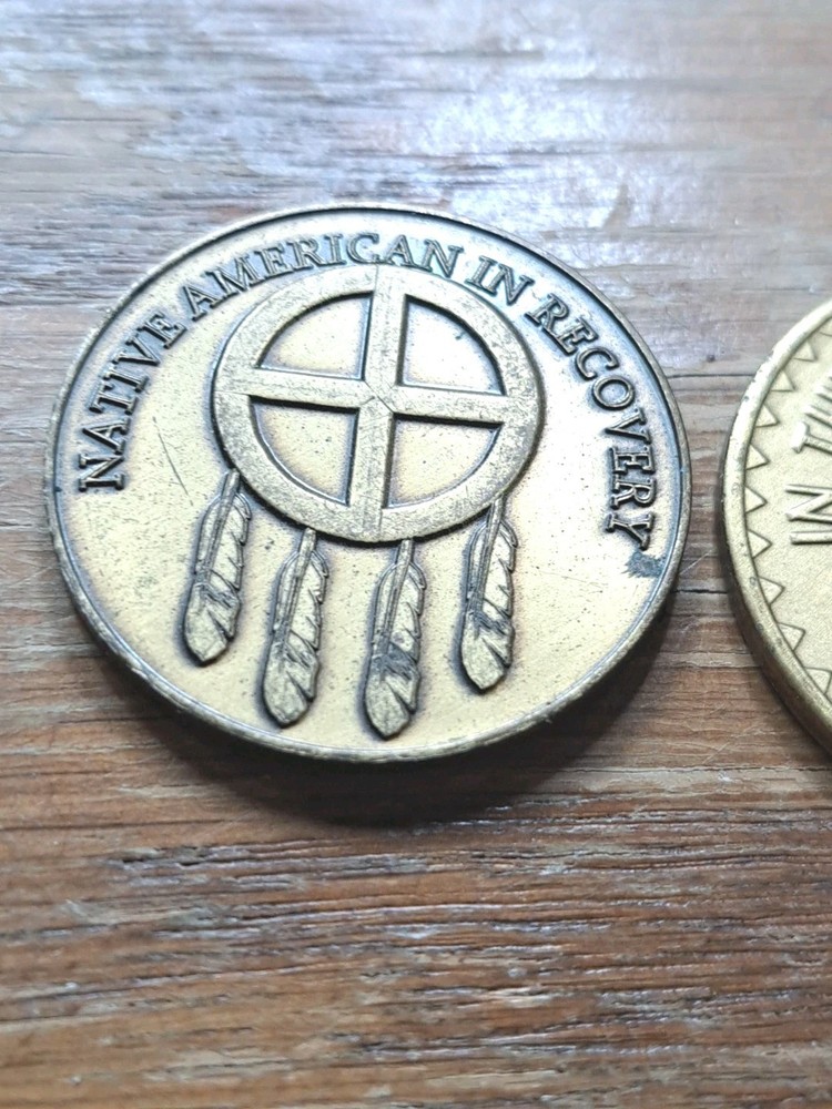 Alcoholics Anonymous Native American Coins