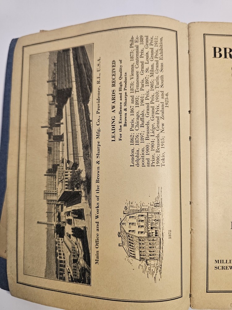 BROWN & SHARPE SMALL TOOLS - Catalog #31 - 1929