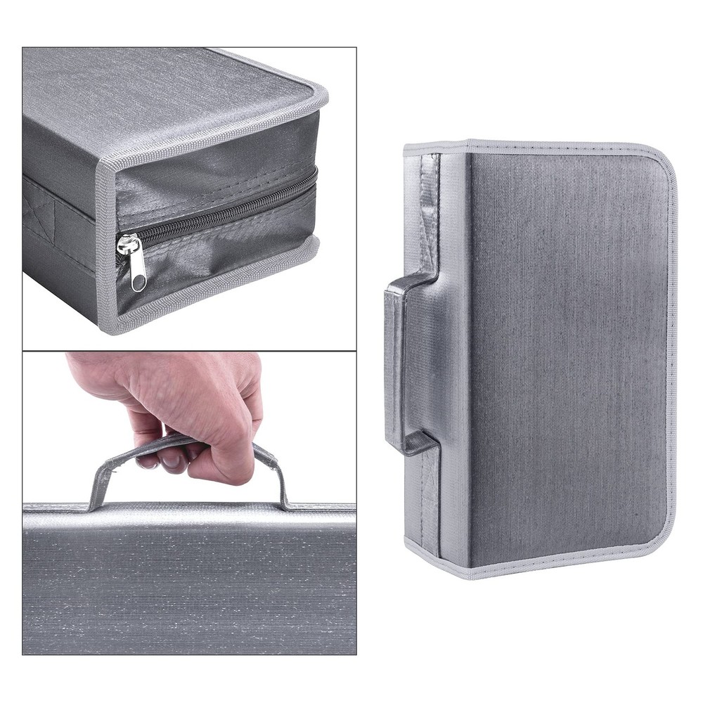 Siveit DVD Case, 128 Capacity CD/DVD Case Wallet Binder White binder, Silver