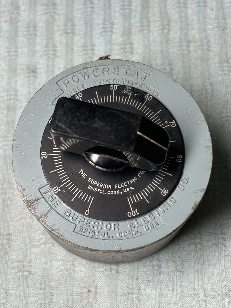 Superior Electric Powerstat 10B Variable Transformer From Operating Train Layout