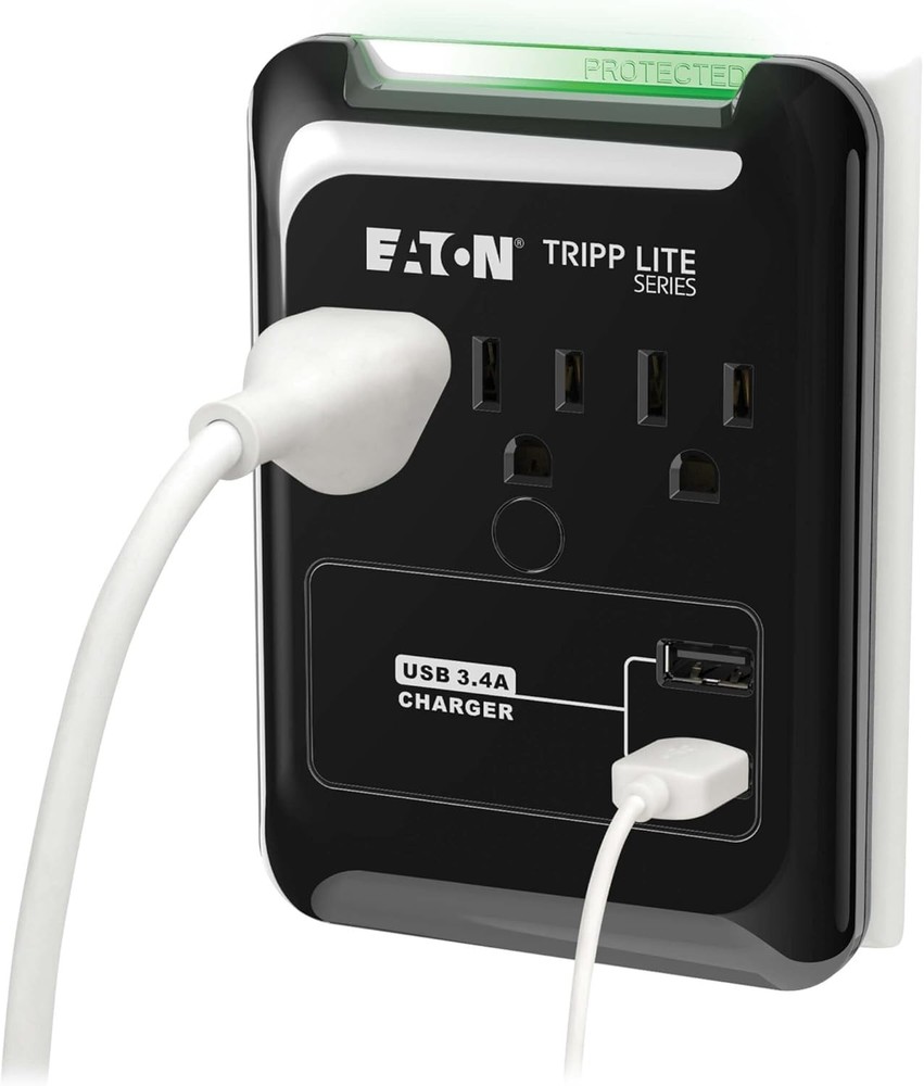 Mini Surge Protector Power Strip with USB - Compact Design