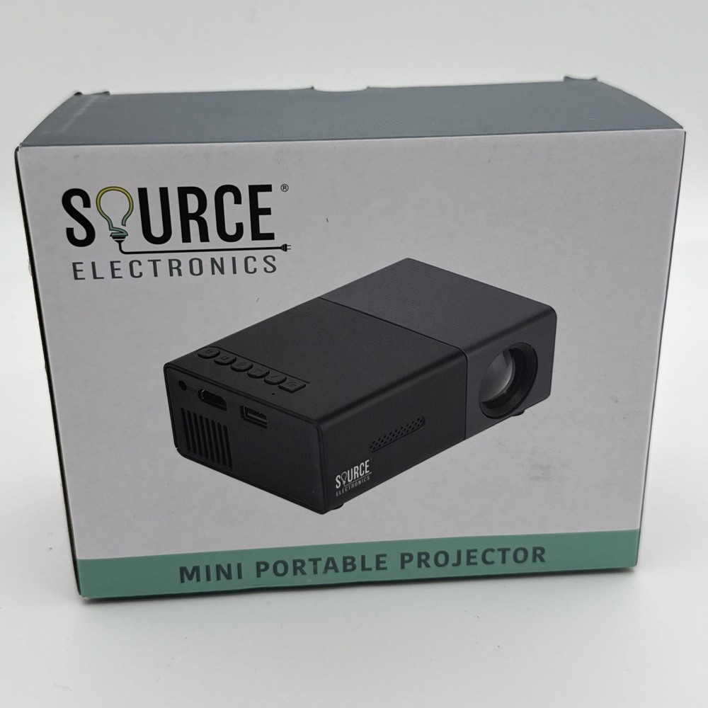 New Source Electronic Portable Projector Mini 6” NIB TFT LCD W/remote Bundle