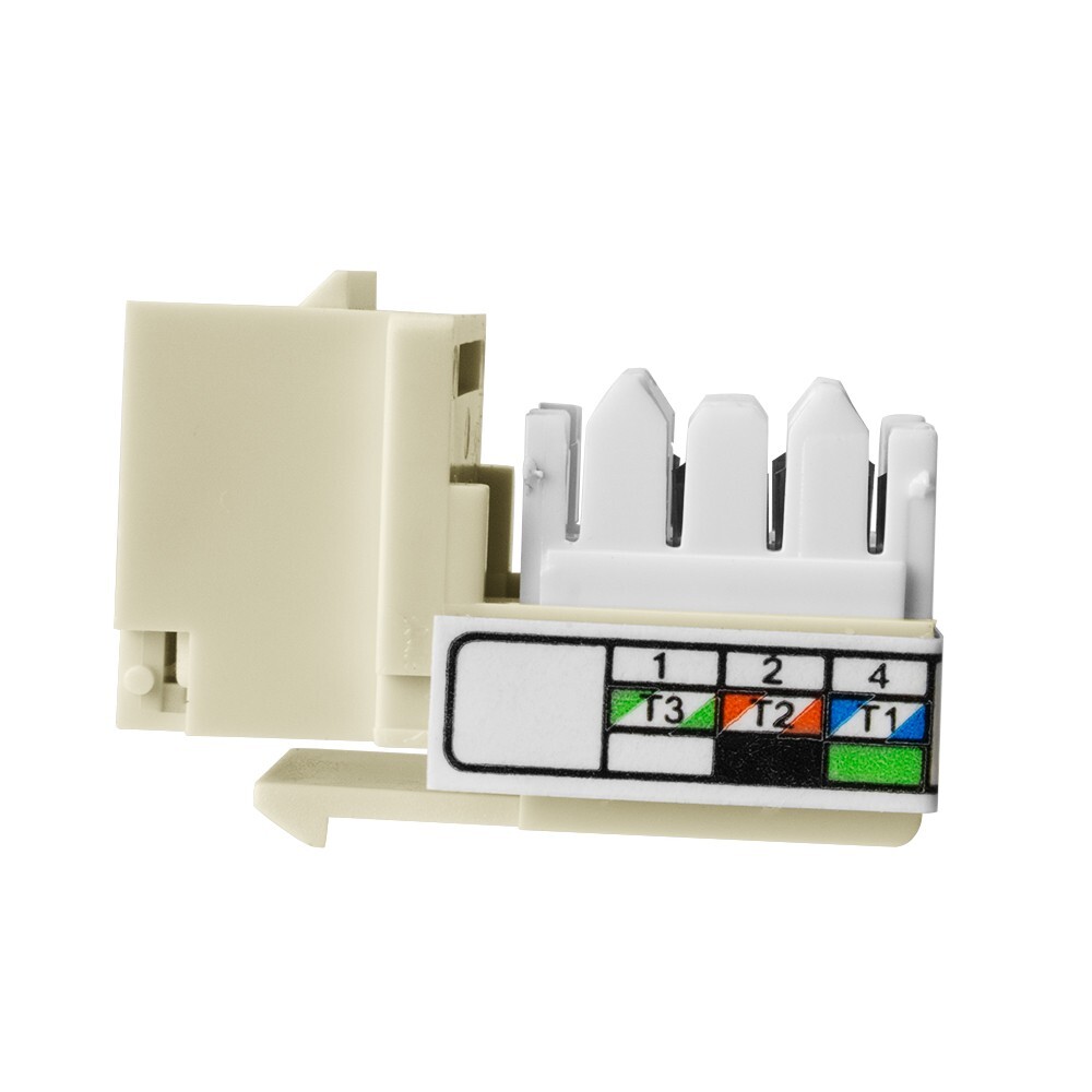 Skywalker Keystone RJ-11 Phone Jack Insert (Light Almond)