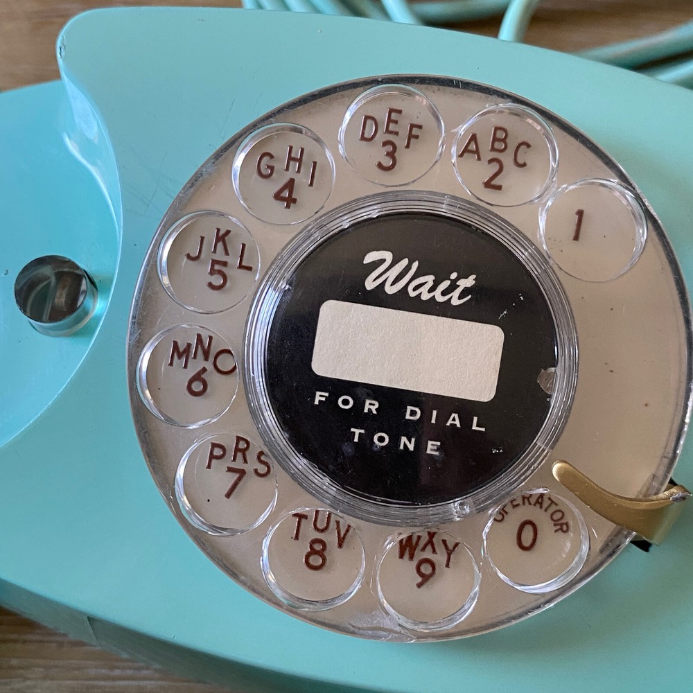 DIAL CARD INSERT Wait for Dial Tone 1.5” in Black or Ivory