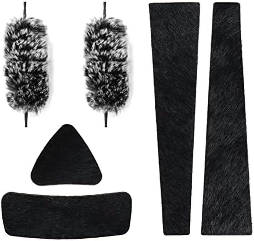 Archery Bow String Silencers Set Leather Arrow Rest Plate Adhesive Bow Silencer