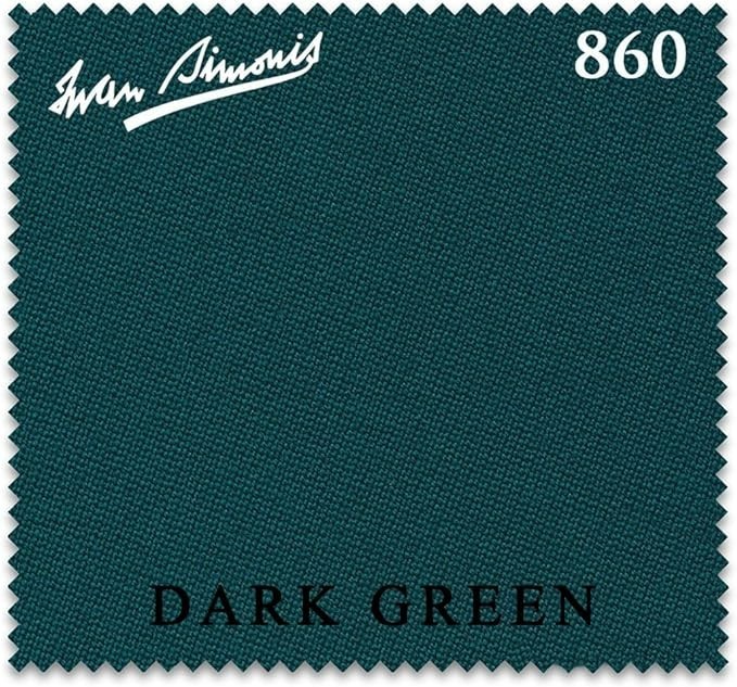 Simonis 860 Pool Table Cloth - Dark Green 9FT