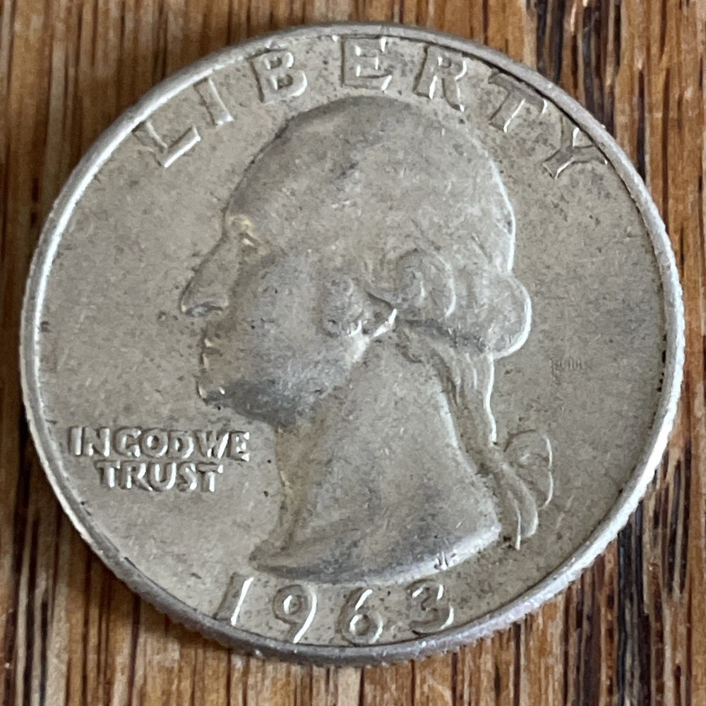 1963-D Washington quarter (2 count)