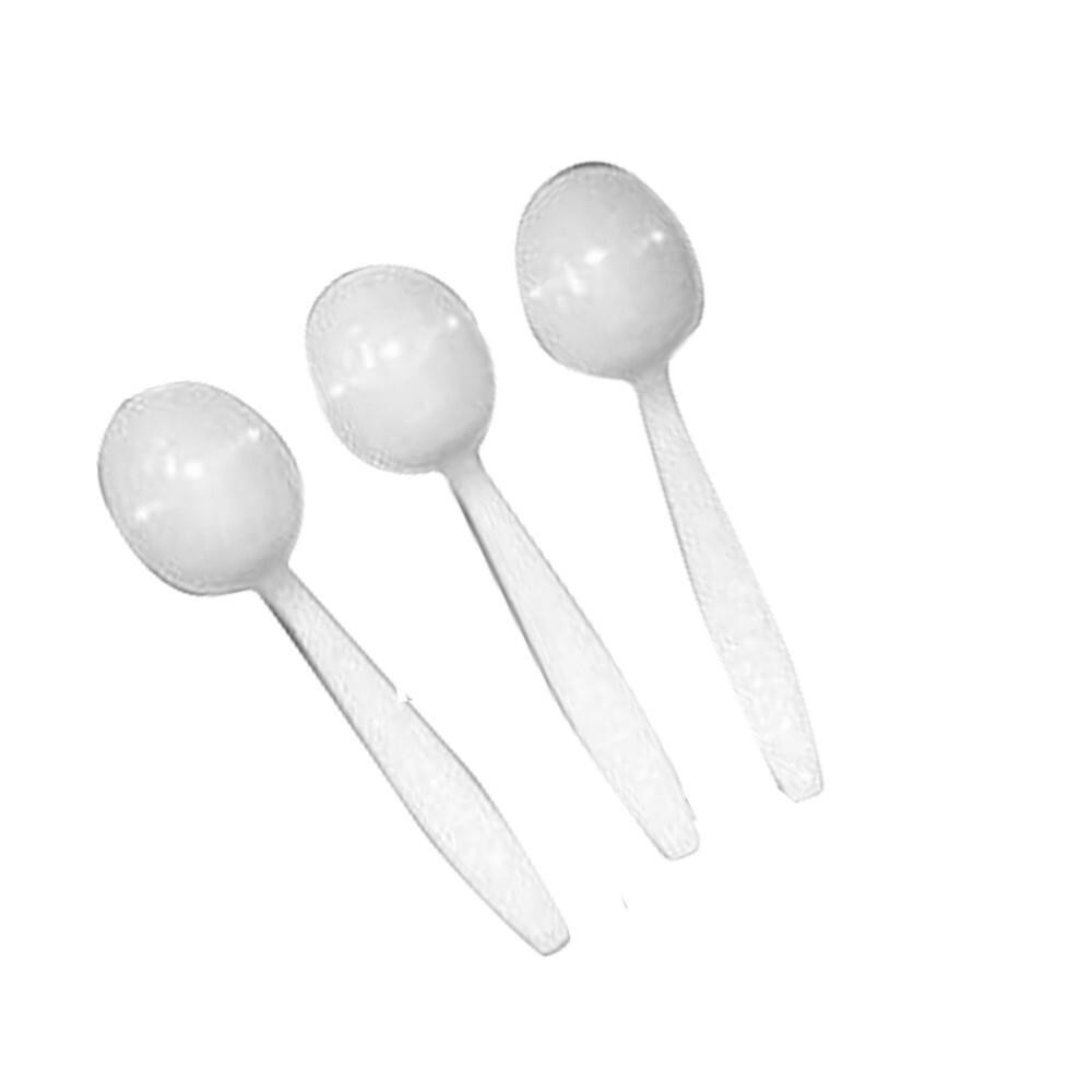 Netchoice  406020/406112 Soup Spoon White Medium Polypropylene 1000/cs
