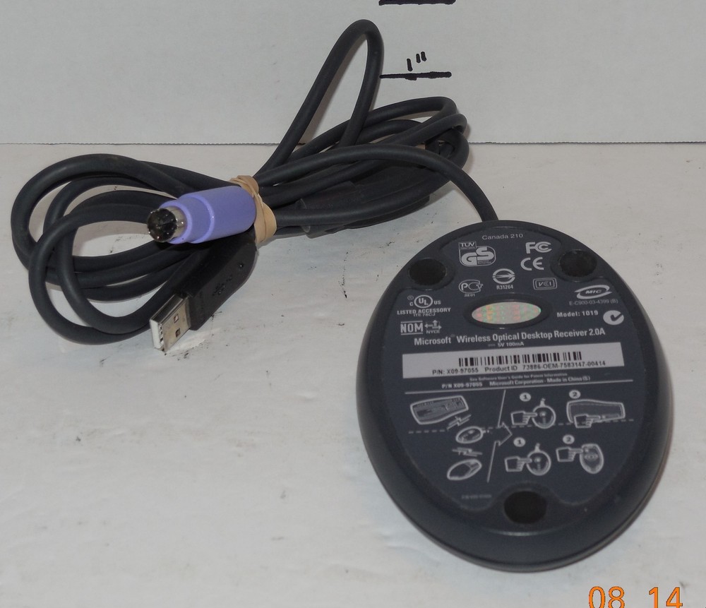 Microsoft Wireless Optical Desktop Receiver 2.0A Model 1019 Replacement