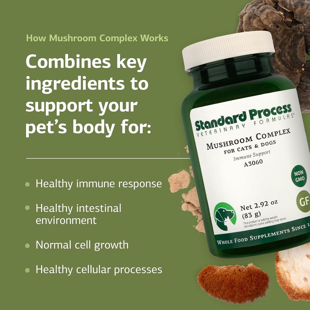 Standard Process Mushroom Complex for Dogs & Cats - Immune Support...