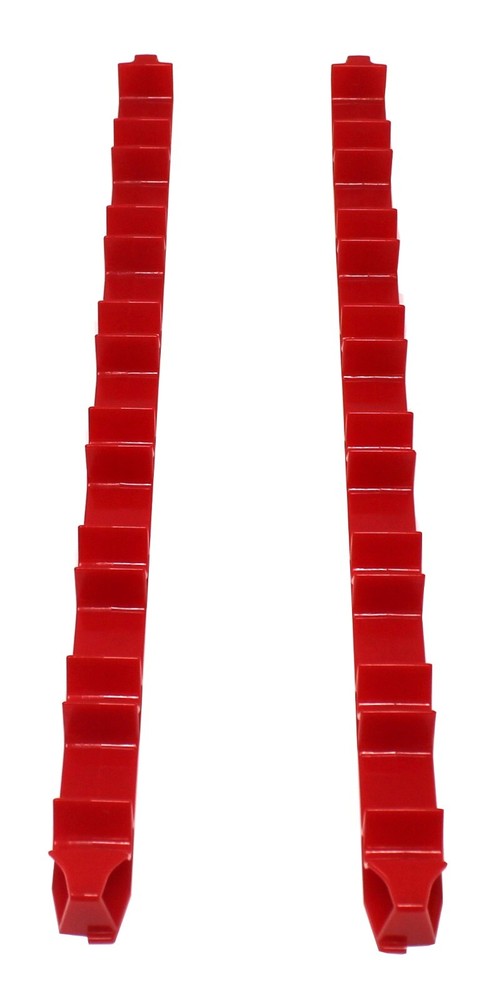 Low Profile Plastic Red 14 Tool Screw Driver Organizer Rail Kit
