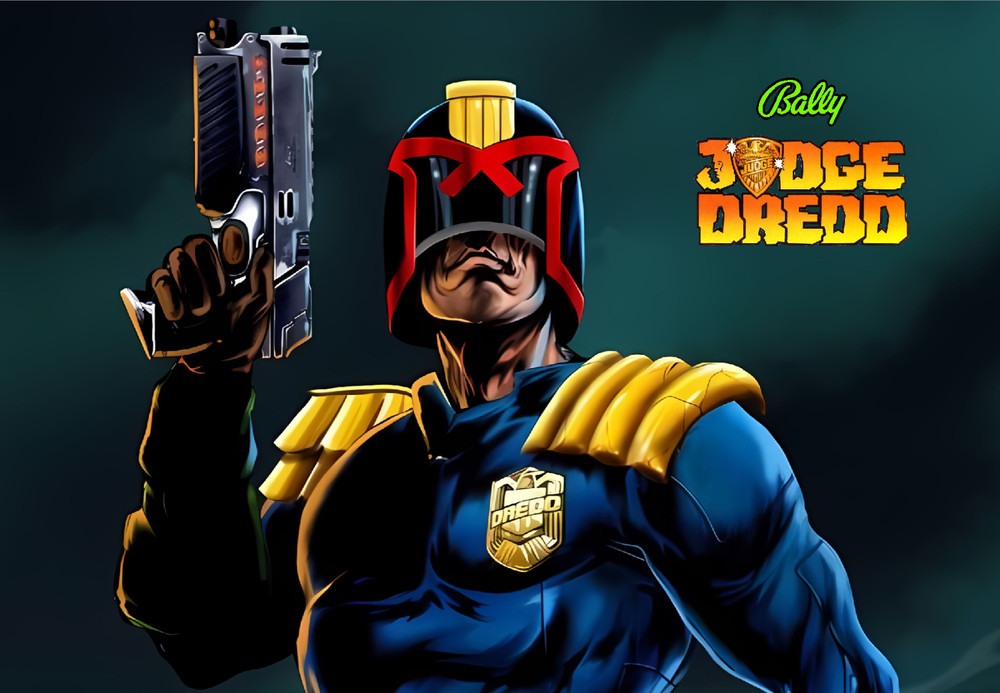 Bally Judge Dredd Pinball Machine Translite Custom #3