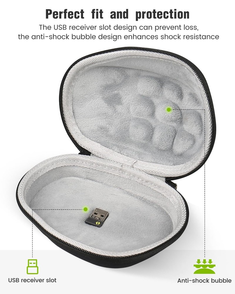 RISETECH Hard Travel Mouse Case Compatible with Logitech MX Master 4, Master ...