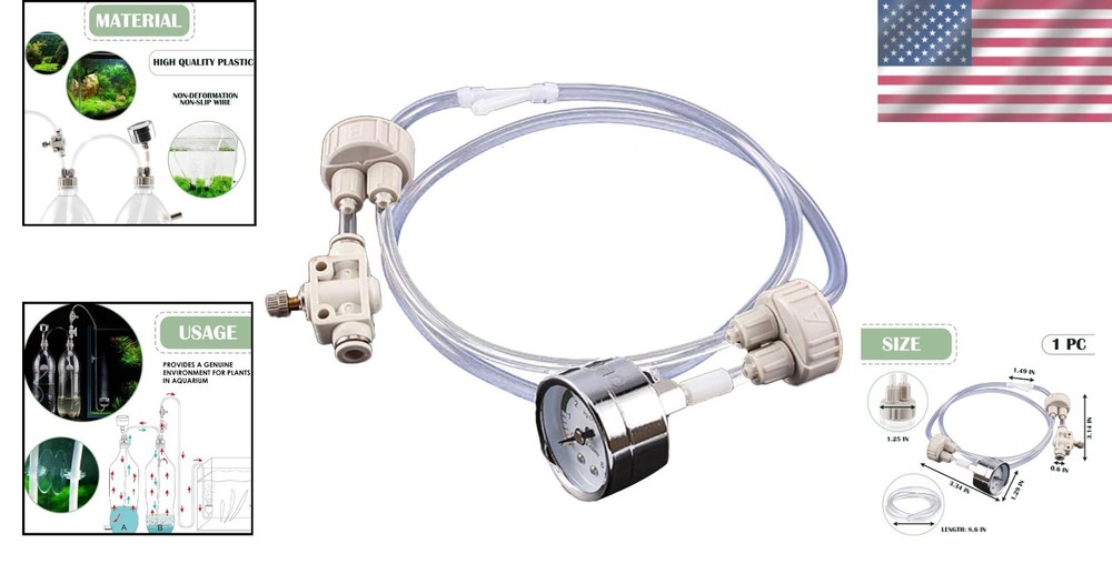Efficient CO2 Regulator and Diffuser Kit for Sustainable Aquarium Plant Growth