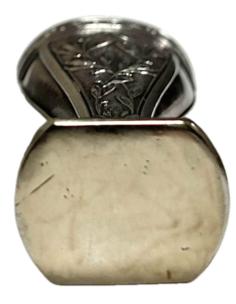 Antique Solid Silver 80% Hand Seal Stamp Unused