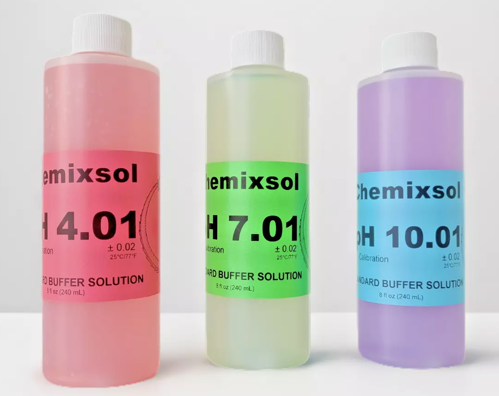 pH Buffer Calibration Solutions: pH 4.01, pH 7.01, pH 10.01 PREPARED 250/500 mL