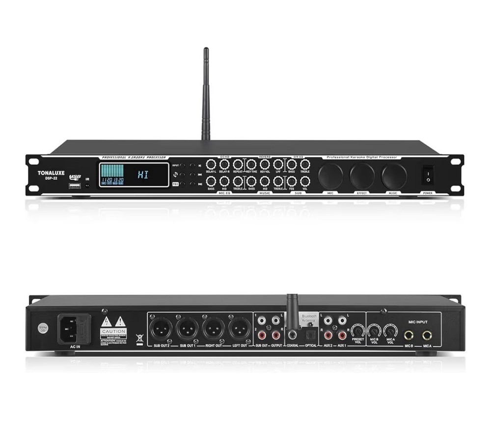 Karaoke Processor System, Digital PreStage Effector Vocal Preamp Mixer Equalizer