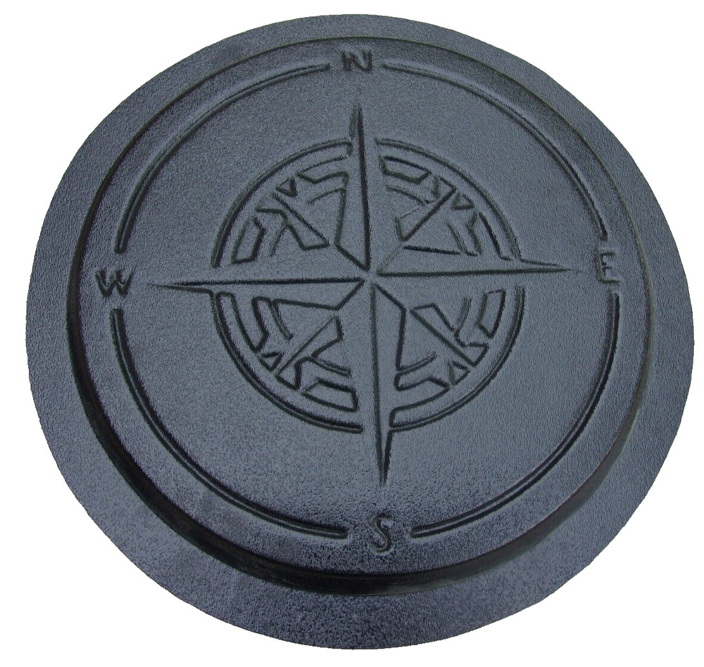 Nautical compass mold plaster cement plastic casting mould 12" x 1"