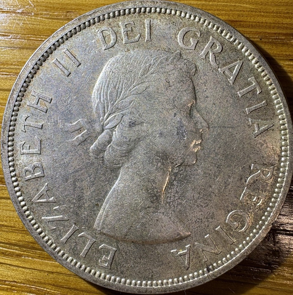 1958 $1 Canada Silver Dollar