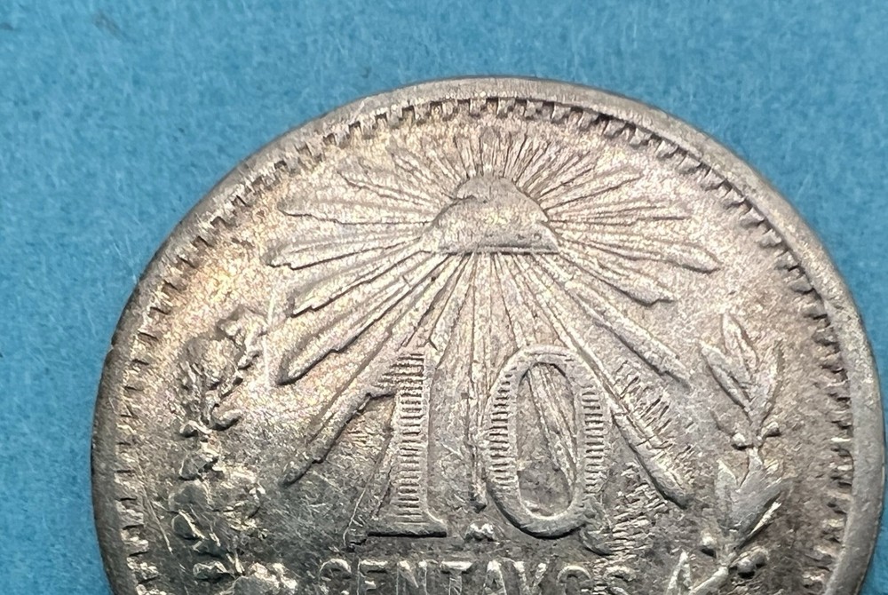 1907 MEXICO 10 CENTAVOS COIN