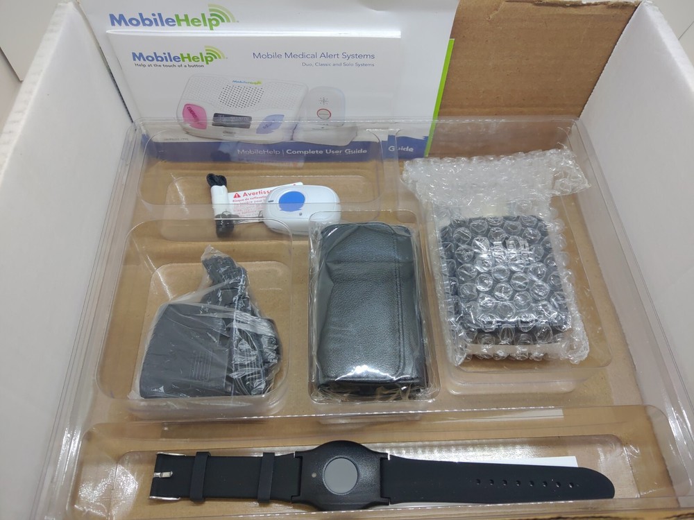 Mobile Help Senior Citizen Emergency Or Fall Device System with Watch & Button