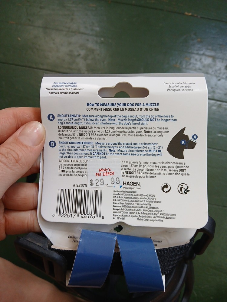 extra large dog muzzle