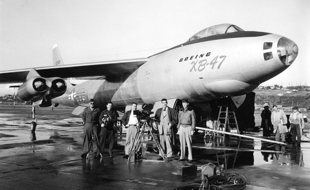 B-47D PLAN + CONSTRUCTION ARTICLE for a Very Rare 54" UC Scale Model Airplane