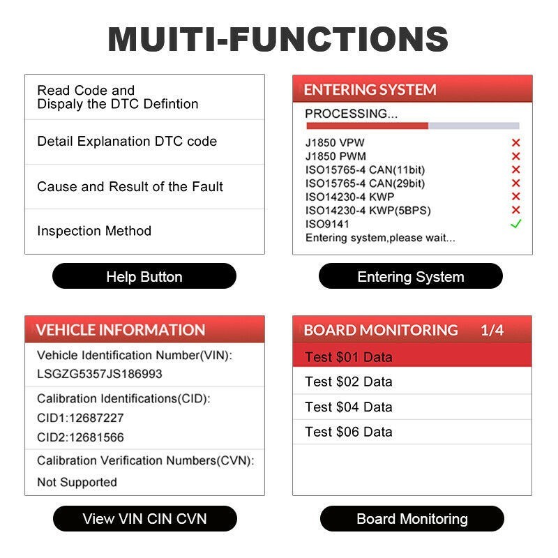 2026 LAUNCH CR529 Full OBD2 Engine Check Car Code Reader Scanner Diagnostic Tool