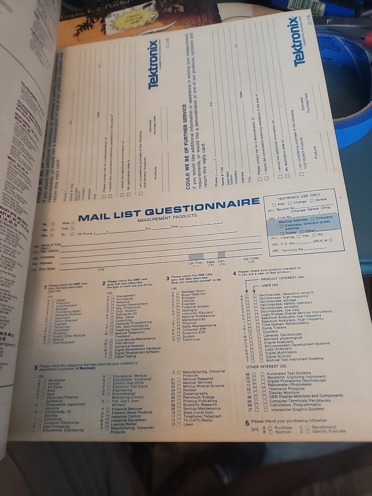 Tektronix 1979 Tek Products Catalog