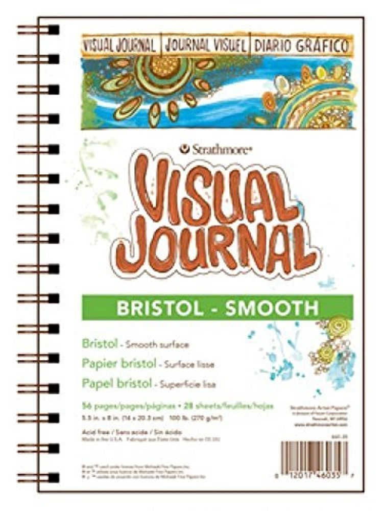 Strathmore Visual Journal Bristol Smooth 5.5X8-28 Sheets -460