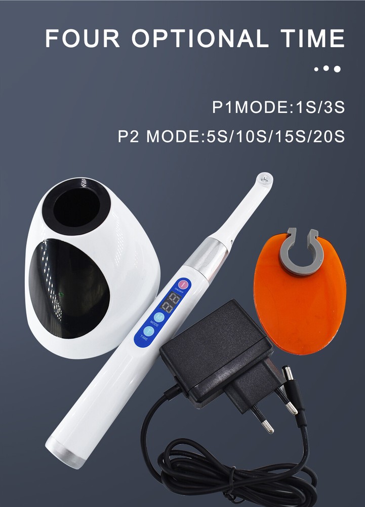 Dental Cordless iLed Type 1 Second LED Curing Light 2300mW/c㎡ Blue Light White