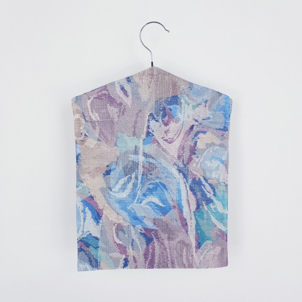 Peg Bag Handmade Multicolour Blue Pattern Print Lined Laundry Clothes Peg Holder