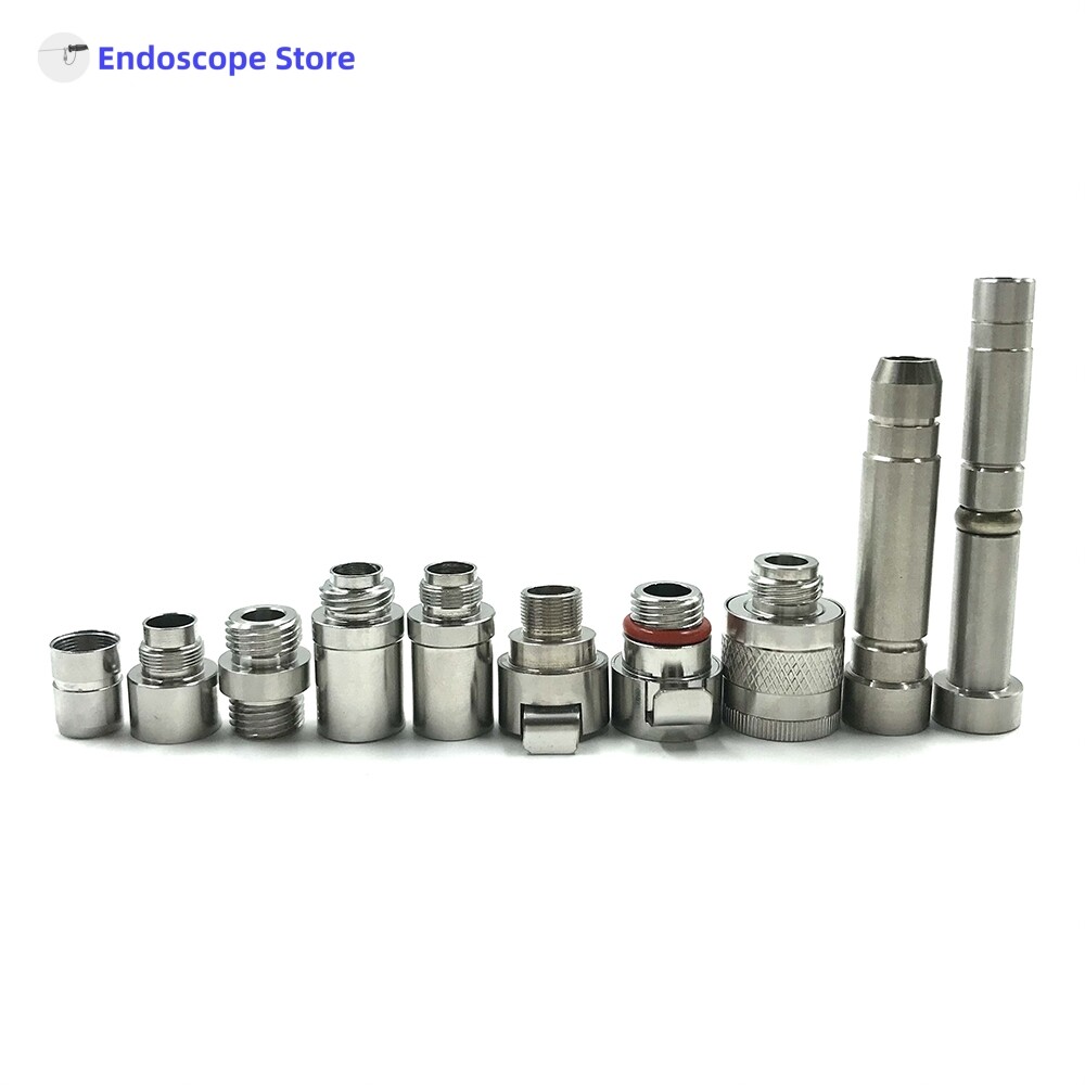 Rigid Endoscope Light Source Optical Fiber Interface Adapter Convert Connector