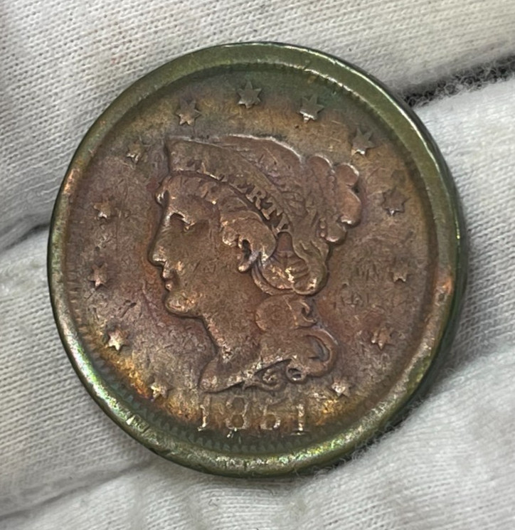 1851 US One Large Cent Coin