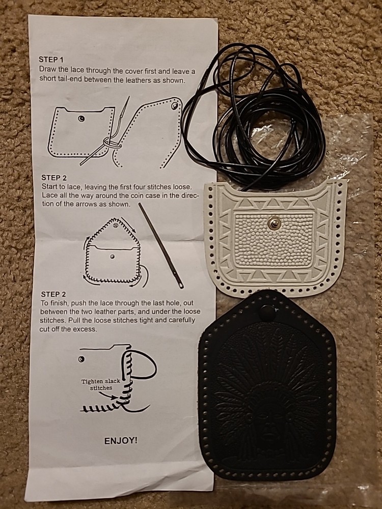 Embossed Coin Case Leather Crafting Kit