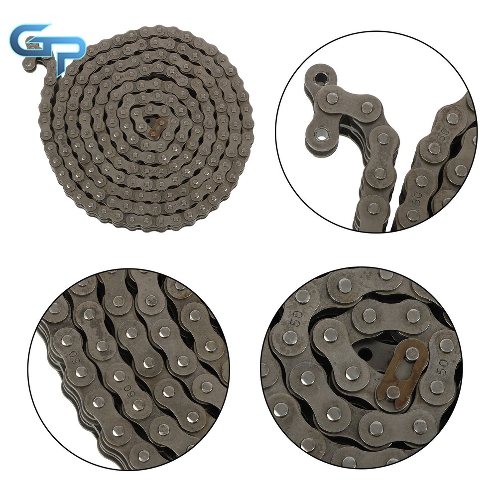 #50-2 Double Strand Duplex Roller Chain 10 Ft with 2 Connecting Link
