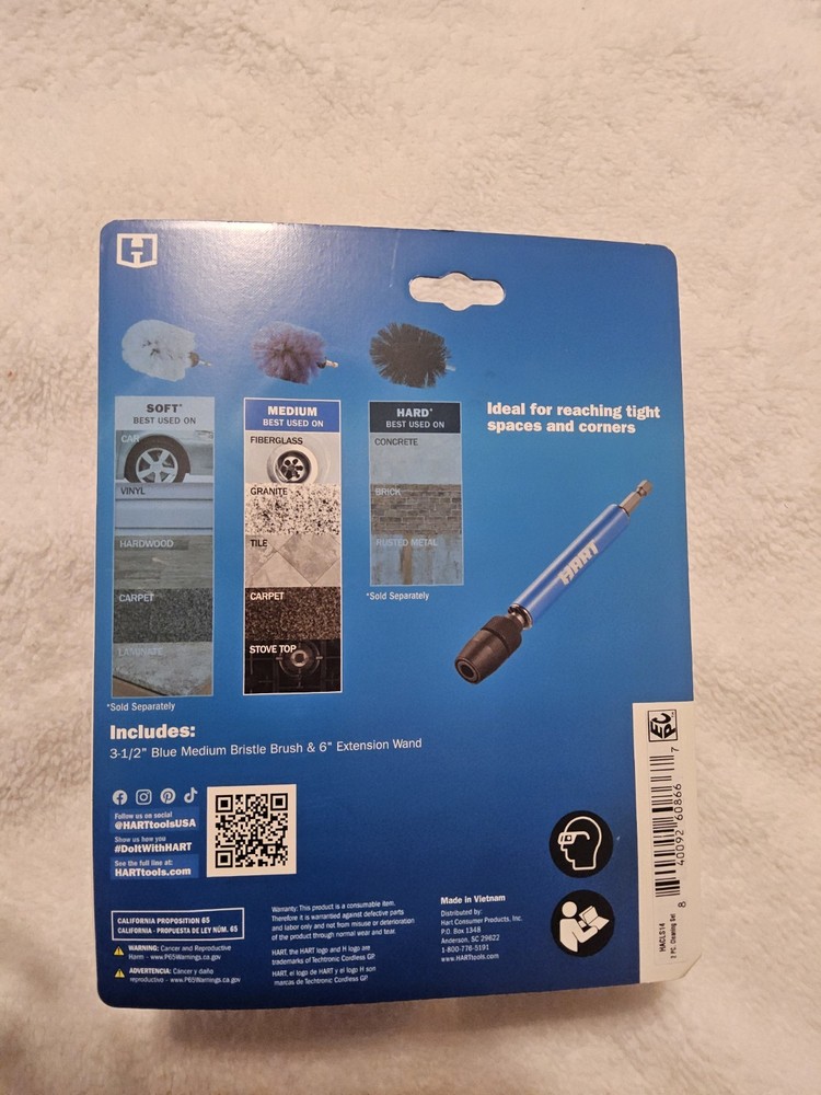 Hart Cleaning Brush With Extension Wand