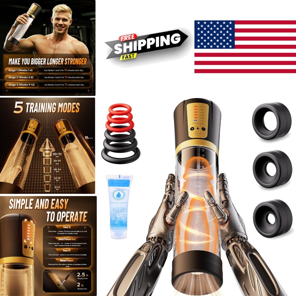 Automatic Male Penis Pump with Five Training Modes for Enhanced Performance