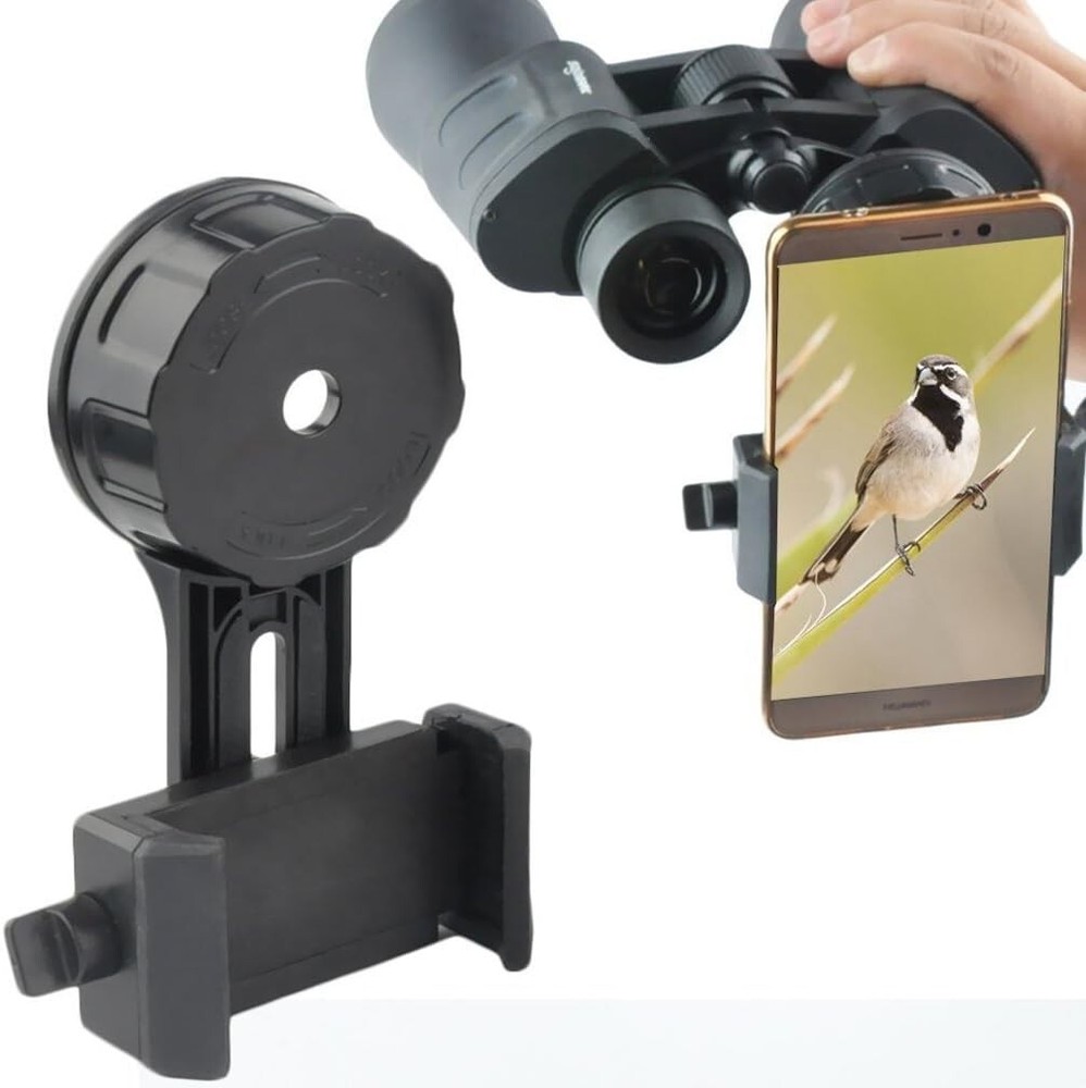 Telescope Phone Adapter - Compatible with Binoculars Monocular Spotting Scope