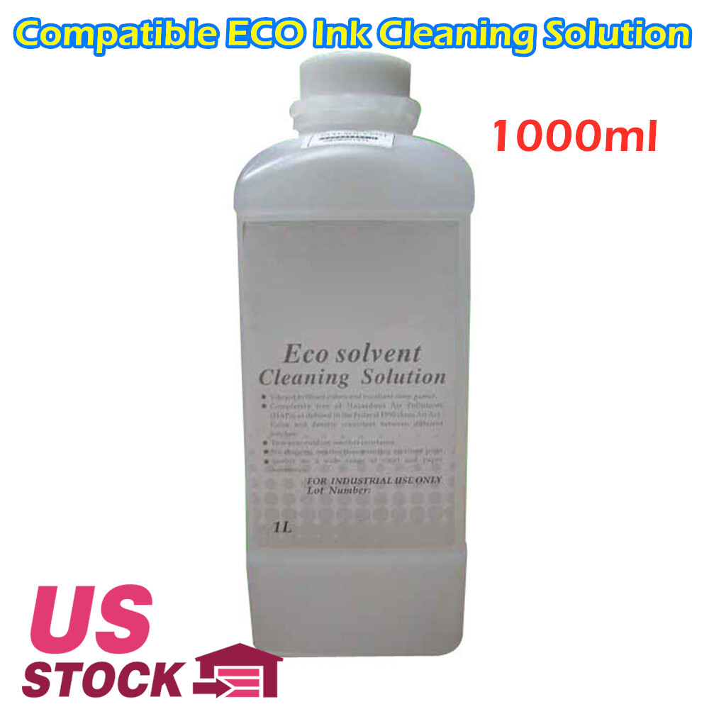 US Stock CALCA 1000ml Compatible ECO Ink Cleaning Solution 32oz