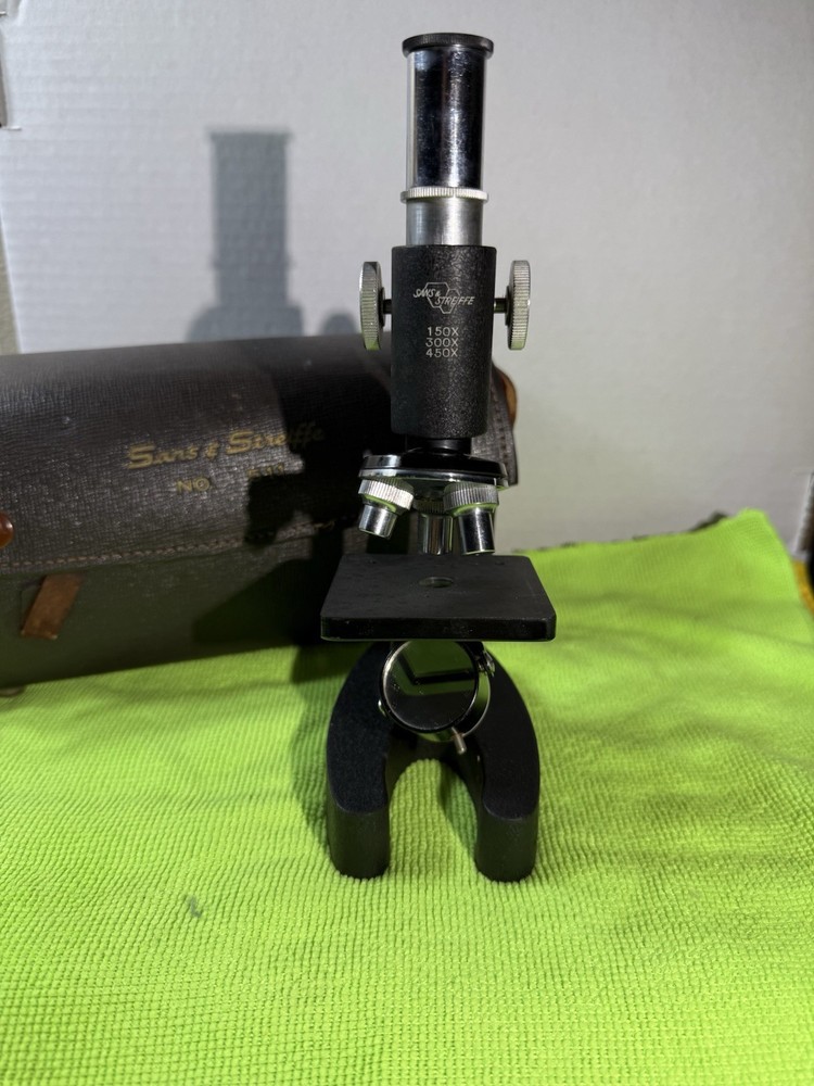 Sans & Streiffe Microscope No511 Vintage Tested