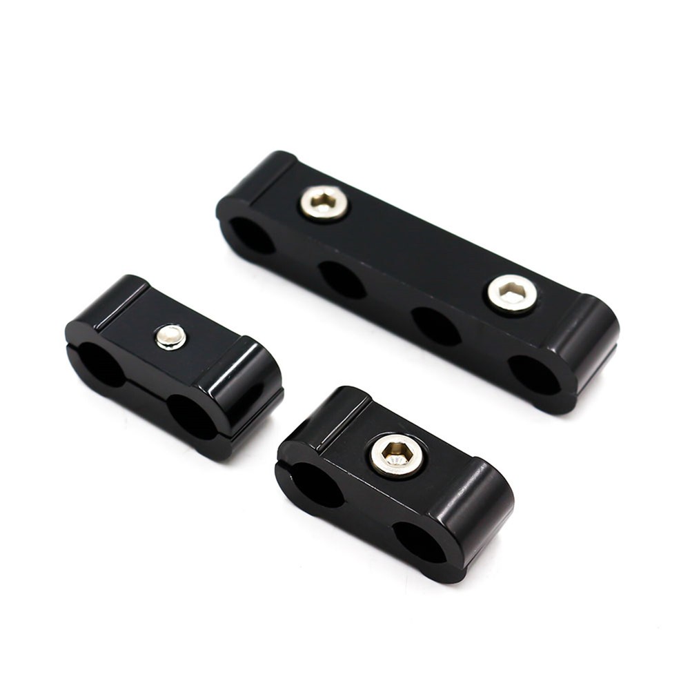 Engine Spark Plug Wires Separator Divider Clamp Kit 8mm 9mm 10mm Wire Black
