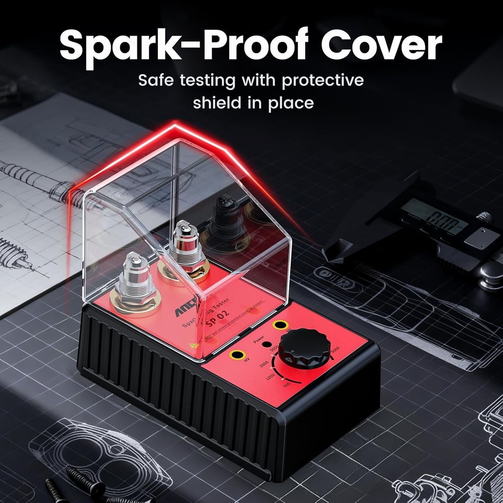 Car Ancel Spark Plug Tester Auto Ignition System Tester Diagnostic Test Tool