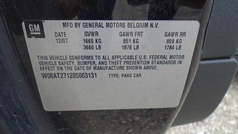 08 09 SATURN ASTRA JACK & TOOL KIT