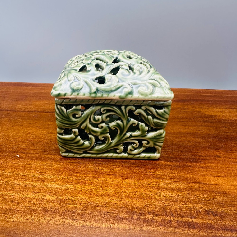 Handmade Celadon Porcelain Incense Burner