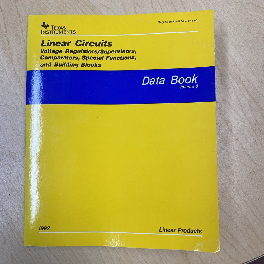 Texas Instruments Linear Circuits 1992 Data Book Volume 3. VGC.B81