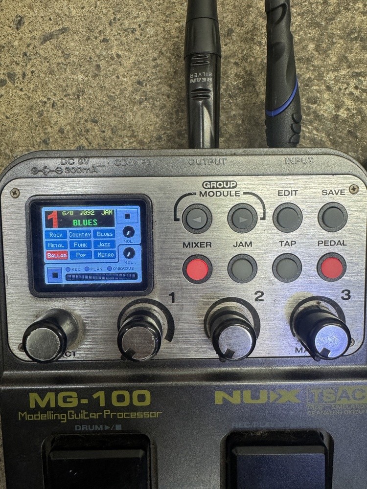 NUX MG-100 Multi-Effects Modeling Guitar Processor